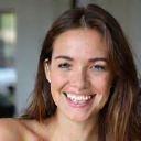 Smiling person, looking healthy and happy